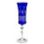 Jogo com 06 Taças de Cristal para Champagne 190ML - Cor Azul - Imagem 2
