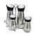 Galheteiro de Inox com Suporte 05 Peças UNY GIFT - Imagem 1
