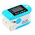 Oxímetro Digital More Fitness MF-417 para Dedo a Pilha - Cor Azul Claro com Branco - Imagem 1