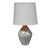 Abajur de Cerâmica Cor Cinza 110/220v - 38 cm - Imagem 2