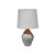 Abajur de Cerâmica Cor Cinza 110/220v - 38 cm - Imagem 1