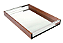 Bandeja de Madeira ROJEMAC Espelhada Naturals 45x30x05cm - Imagem 1