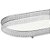 Bandeja de Metal com Espelho Cor Prata 33x17 cm - Imagem 2