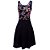 Vestido Godê Feminino Regata Floral Acinturado - Imagem 2