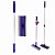 Rodo para Janela Limpa Vidro com Cabo Extensor de Alumínio com 96 cm - Cor Azul com Cinza - Imagem 1