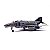 Avião em Miniatura de Metal  F-4 Fantasma Pirata Bandeira Esquadrão Transportador Independente Capitão Unido F4c Lutador - Imagem 3