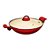 Panela Wok Intense de Alumínio Antiaderente Cerâmico com Tampa de Vidro de 32cm - Cor Vermelho - Imagem 2