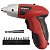 Parafusadeira Mondial FPF-05 200 rpm Recarregável Bivolt - Cor Preta com Vermelho - Imagem 1