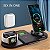 Carregadores para Smartphones Apple Watch Airpods 10W Wireless Charger Station 6 Micro US - Cor Preto - Imagem 2
