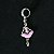 Pingente Prata 925 Bailarina com Resina para Pulseira - Imagem 1