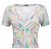 Blusa Feminina Cropped Tie Dye Transpassada - Imagem 1