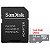 Cartão de Memória Micro SD de 64GB SanDisk Ultra  - Cor Cinza com Branco - Imagem 1