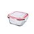 Pote de Vidro Hermético 520 ml Euro  - Cor Vermelho - Imagem 2