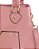 Bolsa Feminina Pequena Executiva Tachas com Pompom ROSA - Imagem 3