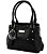 Bolsa Feminina Pequena Executiva Tachas com Pompom PRETO - Imagem 1