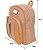 Bolsa Mochila Feminina Executiva Luxo Alto Relevo com Tressê VERMELHO - Imagem 2