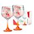 Jogo de Taças para Gin Gambo 705ml com 02 Peças Laranja RUVOLO - Imagem 1