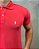 Polo Masculina PRL Rosa Flamingo Básica Logo Azul Bebê - Imagem 2