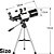 Telescópio Astronómico PDTO F30070 150X Zoom HD Monocular Exterior com Tripé - Cor Preto com Prata - Imagem 2