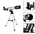 Telescópio Monocular Astronómico 90X Profissional com Filtro Lunar - Cor Prata - Imagem 2