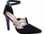 Sapato Scarpin TORRICELLA Preto Nobuck Speechio Ouro Light - Imagem 1