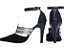 Sapato Scarpin TORRICELLA Preto Nobuck Speechio Ouro Light - Imagem 2
