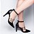 Sapato Scarpin TORRICELLA Preto Nobuck Speechio Ouro Light - Imagem 5