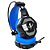 Fone de Ouvido Headset Gamer 2 x P2 + Usb com Led - Cor Azul - Imagem 6