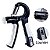 Fitness Extensor de Pulso Gripper Ajustável Exercício - Cor Preto com Branco - Imagem 1