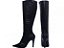 Bota Feminina TORRICELLA Preto Bico Fino Napa Croco - Imagem 1