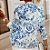 Jaqueta Feminina Curta Vintage Floral Print Casual - Imagem 6