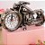 Motocicleta Decorativa Moto Padrão com Alarme Relógio - Imagem 1