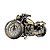 Motocicleta Decorativa Moto Padrão com Alarme Relógio - Imagem 9