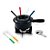 Fondue de Inox Preto com 10 Peças BRINOX - Imagem 1