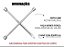 Chave de Roda Estrela 17 19 21 23 mm - Imagem 4