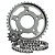 Kit Corrente Relação VELTH Moto CG 125 00 até 08 - Imagem 2