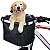 PET - Cesta de Bicicleta para Cães e Gatos de Estimação Frente Removível Ciclismo Pano oxford + Estrutura de Alumínio Preto - Imagem 1