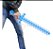 Brinquedo Espada com Luz e Som Azul - Imagem 1