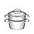 Cuscuzeira Tramontina de inox Allegra com 02 Peças - Imagem 2