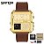 Relógio Masculino Quadrado Couro Goldegn Digital Led - Imagem 2
