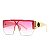 Óculos de Sol Masculino Oversized Fashion Luxo Quadrado UV400 - Imagem 4