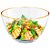 Saladeira de Vidro Reggio Filete Dourado 2,5 Litros 22x12cm RUVOLO - Imagem 1