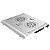 Cooler para Notebook MIDI MD-0063Z com 4 USB e 2 Ventiladores de 7 cm Prata - Imagem 2