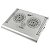 Cooler para Notebook MIDI MD-0063Z com 4 USB e 2 Ventiladores de 7 cm Prata - Imagem 1
