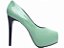 Sapato Meia Pata TORRICELLA Verde Verniz Salto 13cm - Imagem 4
