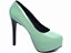 Sapato Meia Pata TORRICELLA Verde Verniz Salto 13cm - Imagem 3