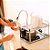 Kit Escorredor de Pratos com Dispenser e Suporte para Talheres BRINOX - Imagem 2