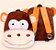 Mochila Infantil Escolar Estampada Personagens com Bolsos - Macaquinho - Imagem 1