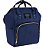 Bolsa Mochila Maternidade Mamadeira Térmica Multifunção Azul Escuro - Imagem 2