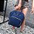 Bolsa Mochila Maternidade Mamadeira Térmica Multifunção Azul Escuro - Imagem 1